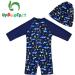 UPF 50+ Navy Shark Baby Swimwear | Snap Bottom Toddler Swimsuit 12-18 Months - Buy Online on GoSupps.com