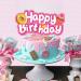 simyron Cupcake Toppers Birthday Cake Topping 13Pcs Paper Donut Theme Party Cake Decorations Supplies Set Colorful - Buy Online on GoSupps.com
