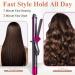Hair Curling Iron Wand 1-1/4-Inch - 5.2" Long Barrel for Fast Curling Dual Voltage Ceramic Coating - Buy Online on GoSupps.com