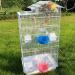 Bird Bath Tub for Small Parrots and Birds - Hanging Parrot Bathtub - Pet Bird Cage Accessories in Blue - Buy Online on GoSupps.com
