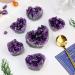 Natural Crystal Rough Natural Amethyst Geode Decor Heart-Shaped Quartz Crystal Cluster Amethyst Cluster Ornamental Specimens Creative Home Decoration Crafts 2in (Size : 2.4in) - Buy Online on GoSupps.com