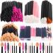 Rolybag Disposable Makeup Applicators Kit Mascara Wands Eyeliner Brushes Lip Applicators Eyeshadow Applicators Disposable Makeup Tools with Organizer Box for Easy Portability Style 1