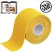 BB Sport 6 Roles Kinesiology Tape 5cm x 5m - Waterproof Muscle Strapping Bands in Yellow | E-book & Application Guide Included - Buy Online on GoSupps.com