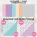12x12 Double Sided Solid Colored Paper Pad Scrapbook Cardstock Decorative Paper - 36 Sheets 220gsm Pastel Construction Paper for Card Making Journaling Planner Origami Decorative Spring - Buy Online on GoSupps.com