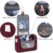 WANDF Large Hanging Toiletry Wash Bag Travel Makeup Organizer (Red) - Men and Women's Cosmetic Storage Solution - Buy Online on GoSupps.com