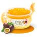 Bubble Tea Express - Fruity Popping Boba Pearl Passion Fruit 490g |Bubble tea pearls with fruity taste |Vegan gluten -free lactose -free |Fruit juice beads with algae shell