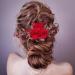 PAGOW Red Floral Hair Clip Comb - Bridal Rose Headpiece for Women, Perfect Gift for Wedding, Prom, and Special Occasions - Buy Online on GoSupps.com