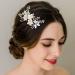SWEETV Bridal Crystal Hair Comb Clip - Wedding Hair Accessories for Brides, Bridesmaids - Silver - Buy Online on GoSupps.com