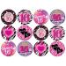 24 Girl Sweet 16 Edible Wafer Cup Cake Toppers