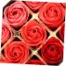 HOMSFOU 1 Box Rose Soap Scented Bath Soap Rose Scented Soap Rose Flower Scented Flower Petals Enchanted Rose Floral Scented Rose Petal Bouquet Bath Soap Rose Flower Indoor 1 count (Pack of 1) Red - Buy Online on GoSupps.com