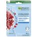 Garnier Cloth Mask Face Mask for Moisture Needing Skin Revitalising and Moisturising with Hyaluronic Acid and Pomegranate Extract Hydra Bomb 28 g