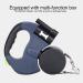 Dog Leash Double Headed with LED Flashlight Dual Pet Leash 360 Rotation Retractable for Medium Dogs Small Dogs - Buy Online on GoSupps.com