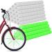 72 STK spoke reflectors bike reflectors spearing bike 360 visibility bike spokes reflectors bike spokes simple assembly for standard bicycles white green