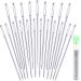 21 Big Eye Hand Sewing Needles - 2 inches Large Eye Stitching Needles in Storage Tube