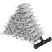 MIVIDE Trampoline Springs 5.5 Heavy Duty Galvanized Steel Replacement Trampoline Parts Springs with T Hook, Great for Outdoor Trampoline Aotob, Skywalker, JumpKing, UpperBounce, SkyBound 5.5x40Pack