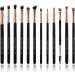 Oscar Charles Eye Makeup Brushes Set 12 Make up Brushes Professional Including Luxury Cosmetic Bag - Rose Gold - Buy Online on GoSupps.com
