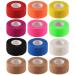 12 Pack 1” x 5 Yards Self Adhesive Elastic Bandage Wrap Stretch Self-Adherent Tape for First Aid,Sports, Wrist, Ankle (10 Colors) Multicolor 1 Inch (Pack of 12)