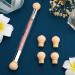 Greoer Double Head Nail Art Sponge Brush Applicator Set - 4 Replacement Heads for Ombre Nail Designs - UV Gel and False Nail Art Tools - Orange - Buy Online on GoSupps.com