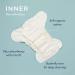 Esembly Cloth Diaper Bundle Set - Organic Absorbent Inners & Waterproof Cover - Size 1 (7-17lbs) - Off-Leash Print - Reusable & Washable Diapers - Buy Online on GoSupps.com