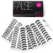 Eliace Eyelashes Set Professional Fake Eyelashes Pack - 50 Pairs - 5 Styles Lashes