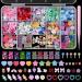 3D Candy Nail Charms Lollipop Gummy Bears Candy Nail Charms Multi Shapes and Colors Bows Heart Star Rose Flowers Hollow Pearls Nail Charm Assorted Cartoon Nail Charms for Nail Art DIY Decor