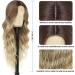 Mabufun Middle Part Curly Synthetic Wig - Ombre Blonde | Heat Resistant Fiber, Natural Look for Daily & Party Wear - Buy Online on GoSupps.com