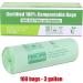 Primode 3 Gallon Compostable Trash Bags - 100 Count, 0.71 Mil Thickness, ASTM D6400 Certified Small Kitchen Bin Bags - Buy Online on GoSupps.com