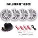 BOSS Audio Systems MG250W.64 Marine Speakers with Gauge Receiver, Bluetooth, IPX6 Weatherproof, USB, Aux-in, 6.5 Inch Full Range Speakers - Buy Online on GoSupps.com