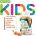 Kid's 3-in-1 Immune Support Gummies | 120 Count Zinc 10MG with Vitamin C & Echinacea | Gelatin-Free, Vegan Pectin Base | Orange Flavor Chewables - Buy Online on GoSupps.com
