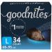Goodnites Nighttime Bedwetting Underwear, Boys' L (68-95 lb.), 34ct, FSA/HSA-Eligible Large (34 Count)