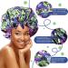 Janmercy African Satin Bonnet Set - 4 Pieces | Extra Large Double Layer Sleep Cap for Women & Girls | Adjustable Buckle | Reversible Night Hair Bonnets - Buy Online on GoSupps.com