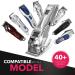 OVLUX 12-Piece Professional Hair Clipper Guard Set - Premium Metal Attachment Combs for Barber Clippers - Left & Right Ear Combs Included - Buy Online on GoSupps.com