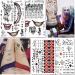 Halloween Temporary Tattoos Stickers - 5 Large Sheets for Women Men Kids | Halloween Cosplay Makeup Fake Tattoos | Costume Accessories & Party Supplies - Buy Online on GoSupps.com