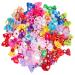 HOTKMB Dog Hair Bows 50 Pieces Pet Hair Bows with Elastic Rubber Bands Doggy Kitten Topknot Attachment for Long Hair Small Dog Cat Puppy Hair Bows Colors Randomly