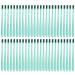 Eco-Friendly Toothbrushes Disposable Wheat Straw Toothbrushes with Tube Portable Travel Toothbrush Oral Care Green 50pcs