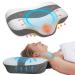 Gilally Cervical Memory Foam Pillow for Neck and Shoulder Pain Neck Support Side Sleepers Pillow for Pain Relief Sleeping Ergonomic Contour Pillows White and Gery