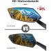 Coicer Left Bicycle Mirror for E-Bike - HD 360 Rotatable & Foldable Handlebar Rear-View Accessory | Extra Large Impact-Resistant Glass - Buy Online on GoSupps.com
