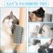 Prowithlin Cat Self Groomer 2 Pack - Wall Corner Grooming Brush and Scratcher for Short & Long Fur Cats - Soft Cat Massage Combs - Grey - Buy Online on GoSupps.com