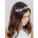 SWEETV Silver Flower-Leaf Bridal Headband | Crystal Wedding Hair Piece for Bride and Flower Girl - Buy Online on GoSupps.com