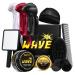 Wave Pomade for Men Strong Hold Easy Wash Hair Cream Grease Promotes Layered Waves Moisture Shine Brush and Durag Cap Set