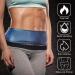 Geyoga 2-Piece Waist Trimmer Set for Women - XX-Large Sweat Wrap Trainer in Blue for Bodybuilding | Adjustable and Comfortable - Buy Online on GoSupps.com