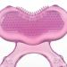 Nuby Silicone Teethe-EEZ Teether with Bristles & Hygienic Case - Pink - Buy Online on GoSupps.com