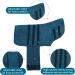 Pettom Dog Bumper Microfiber Bathing Towel - Quick-Drying Bathrobe for Small Medium & Large Dogs (M Dark Blue) | Premium Dog Bath Accessories - Buy Online on GoSupps.com