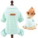 Smalllee_lucky_Store pet sleeping suit made of cotton for small dogs cats boys girls puppies pajama overall bodysuit indoor sweater shirt with legs yorkie chihuahua clothing L (back: 11.5 " chest: 16.5")