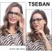 TSEBAN Anti-Blue Light Glasses for Women - Prescription-Free Digital Eye Protection Reading Glasses - Buy Online on GoSupps.com