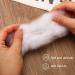 NOVWANG 3.5oz Premium Fiber Fill Polyester Stuffing for Pillows, Cushions, and Crafts - 100g/3.5oz - Buy Online on GoSupps.com