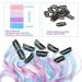 Lykoow 40 PCS 26 Unicorn Color Clip in Hair Extensions for Women, Girls, Kids - Heat-Resistant Curly Hairpieces for Cosplay Party Highlights in White/Pink/Light Blue/Light Purple - Buy Online on GoSupps.com