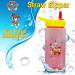 Paw Patrol Chase and Marshall 420ml Reusable Water Bottles for Kids | Set of 2 Silicon Straw Sipper Bottles | 6+ Months Square Bottles - Buy Online on GoSupps.com