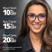 Readerest Blue Light Blocking Reading Glasses - 3.25 Magnification Anti-Glare UV Protection for Men & Women - Reduce Eyestrain & Fatigue - Stylish Rose Tortoise Design - Buy Online on GoSupps.com