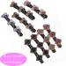 Sparkling Crystal Stone Double Layer Braided Hair Clips - Set of 8 | Rhinestone Hair Accessories for Women and Girls - lomkya (Set B) - Buy Online on GoSupps.com